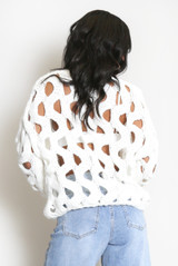 Chunky Knit Wavy Cardigan