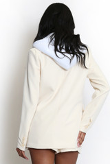 Tailored Blazer With Hoodie Insert