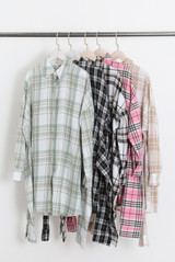 Check Tie Front Shirt Dress Check Tie Front Shirt Dress