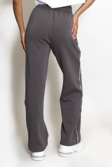 Wide Leg Trouser With Side Piping