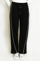 Wide Leg Trouser With Side Piping