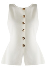  Peplum Knit Waistcoat