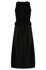 Casual Ribbed Vest Midi Dress