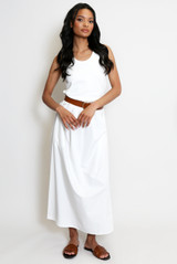 Casual Ribbed Vest Midi Dress