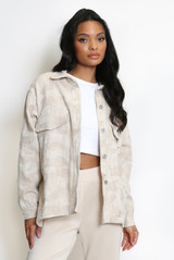 Camouflage Print Brushed Cotton Shirt