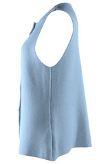 Button Front Knit Waistcoat