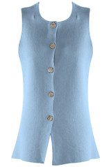 Button Front Knit Waistcoat