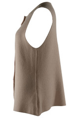 Button Front Knit Waistcoat