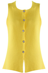 Button Front Knit Waistcoat