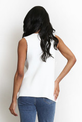 Button Front Knit Waistcoat