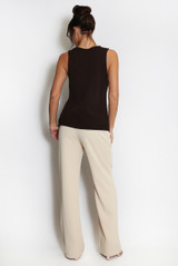 Button Front Knit Waistcoat