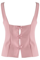 Tailored Top With Mini Bow Back 