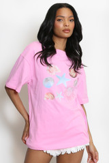 Sea Printed Cotton T-Shirt