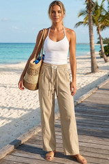 Wide Leg Knotted Trouser