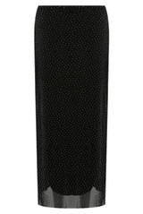 Studded Lined Midi Skirt 