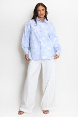 Floral Embroidered Shirt