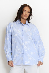 Floral Embroidered Shirt
