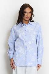 Floral Embroidered Shirt