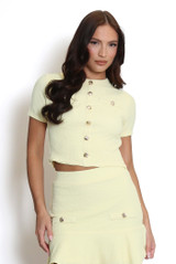 Short Sleeve Button Front Top