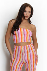 Zig Zag Bandeau Top