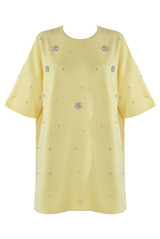 Rhinestone Drop Shoulders Tee