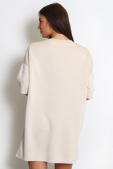 Rhinestone Drop Shoulders Tee