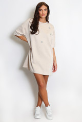 Rhinestone Drop Shoulders Tee