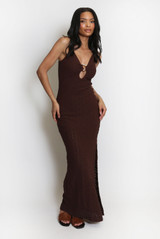 Golden Ring Cut Out Cami Dress