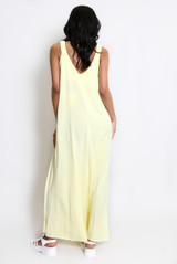 Relaxed Ruched Strap Cami Dress