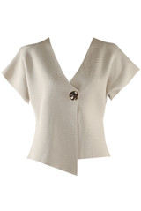 Fine Knit Asymmetric Cardigan 