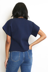 Fine Knit Asymmetric Cardigan 