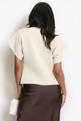 Fine Knit Asymmetric Cardigan 