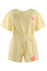 Sun Embossed T-Shirt And Shorts Set