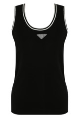 Fine Knit Vest Top With Triangle Motif