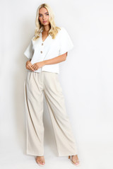 Fine Knit Short Sleeve Cardigan