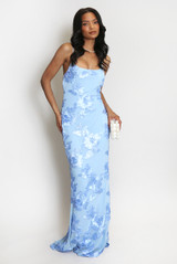 Floral Lace Lined Cami Maxi Dress