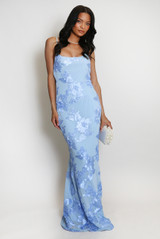 Floral Lace Lined Cami Maxi Dress