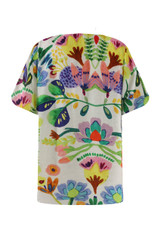 Floral Fiesta Crew Neck Top