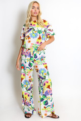 Floral Fiesta Straight Leg Trouser