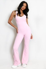 Cut Out Push Up Unitard With Contrast Edge