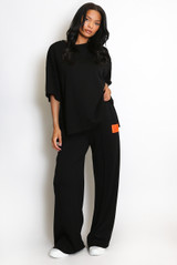 Slogan Tag T-Shirt and Trouser Set