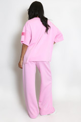 Slogan Tag T-Shirt and Trouser Set