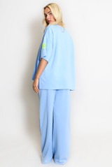 Slogan Tag T-Shirt and Trouser Set