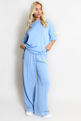 Slogan Tag T-Shirt and Trouser Set