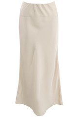 Satin Bias Cut Flowing Maxi Skirt