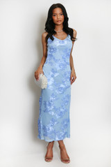 Floral Lace Lined Cami Midi Dress