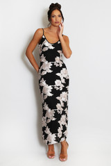 Floral Lace Lined Cami Midi Dress