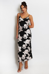 Floral Lace Lined Cami Midi Dress