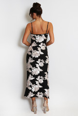 Floral Lace Lined Cami Midi Dress