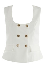Square Neck Double Breasted Waistcoat